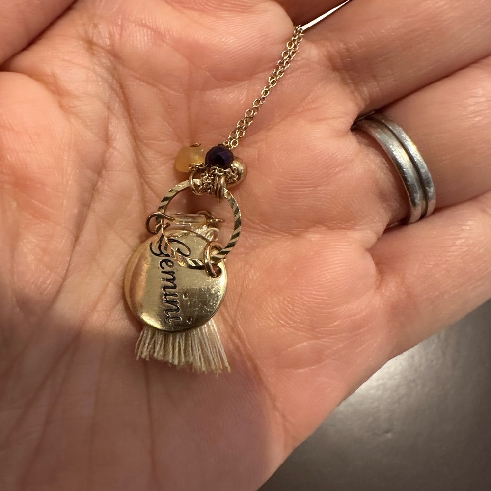 Gold Zodiac Pendant Necklace